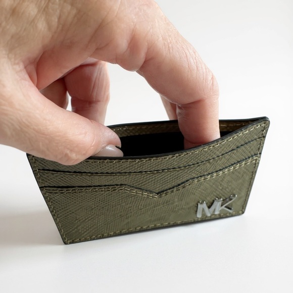 Michael Kors Men’s Edison Crossgrain Leather Card Case/Wallet NWOT - Picture 3 of 3